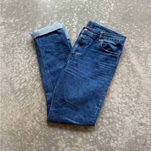 A.P.C. Blue Straight Jeans Classic Denim Size 34